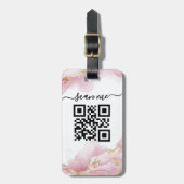 Étiquette À Bagage QR code me scanner (Devant Vertical)