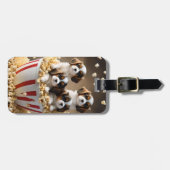 Étiquette À Bagage Quads Cavalier Espagnol Chipies Dans Le Popcorn, (Devant horizontal)