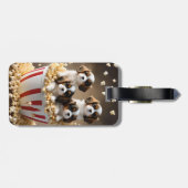 Étiquette À Bagage Quads Cavalier Espagnol Chipies Dans Le Popcorn, (Dos horizontal)