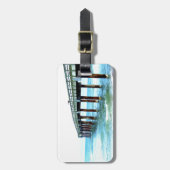 Étiquette À Bagage Quai de pêche St. Augustine (Devant Vertical)