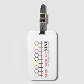 Étiquette À Bagage Quand Il Y A Neuf Devis De Justice Ginsburg RBG (Devant Vertical)