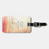 Étiquette À Bagage Quand tu rêves (Devant horizontal)