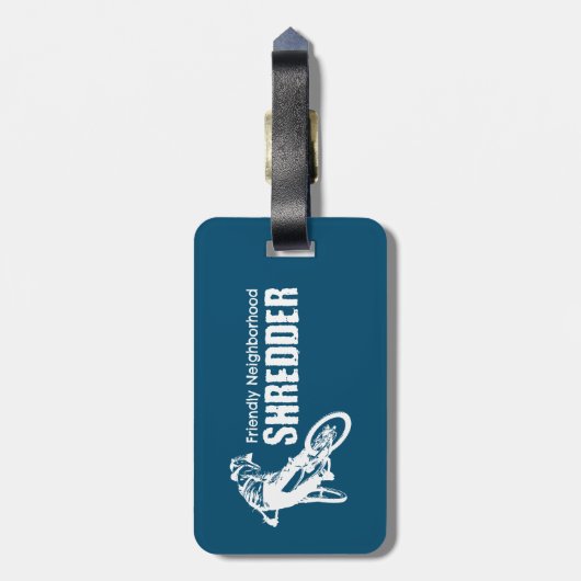 Étiquette À Bagage Quartier convivial Shredder Mountain VTT (Dos Vertical)