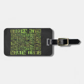 Étiquette À Bagage Quartiers de New York Vert (Devant horizontal)