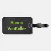 Étiquette À Bagage Quartiers de New York Vert (Dos horizontal)