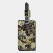 Étiquette À Bagage Quartz marbré Brown (Devant Vertical)