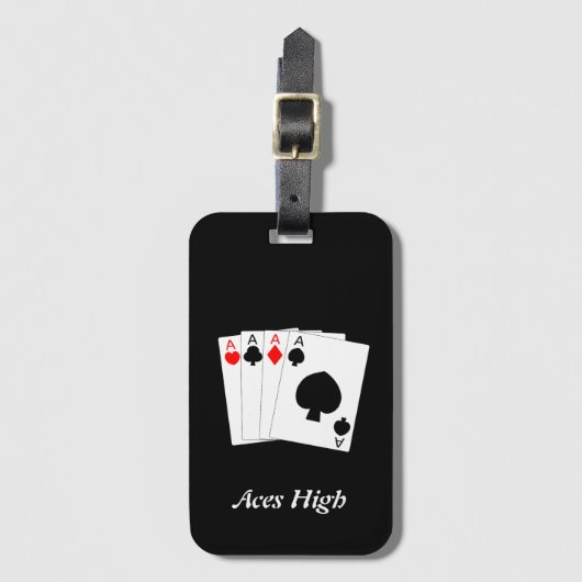 Étiquette À Bagage Quatre As (Devant Vertical)