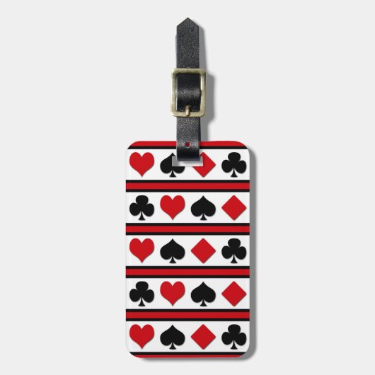 Étiquette À Bagage Quatre combinaisons de cartes (Devant Vertical)