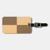 Étiquette À Bagage Quatre gaufrettes (Devant horizontal)