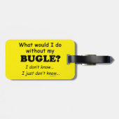 Étiquette À Bagage Que ferais-je, Bugle (Dos horizontal)