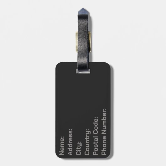 Étiquette À Bagage Que l'aventure commence (Dos Vertical)