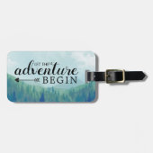 Étiquette À Bagage Que l'aventure commence (Devant horizontal)