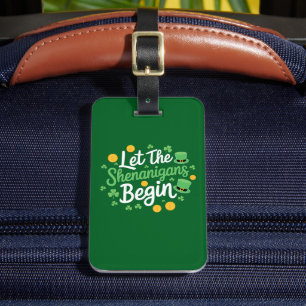 Étiquette À Bagage Que les bêtises commencent Drôle de St Patrick