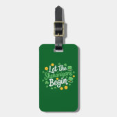 Étiquette À Bagage Que les bêtises commencent Drôle de St Patrick (Devant Vertical)