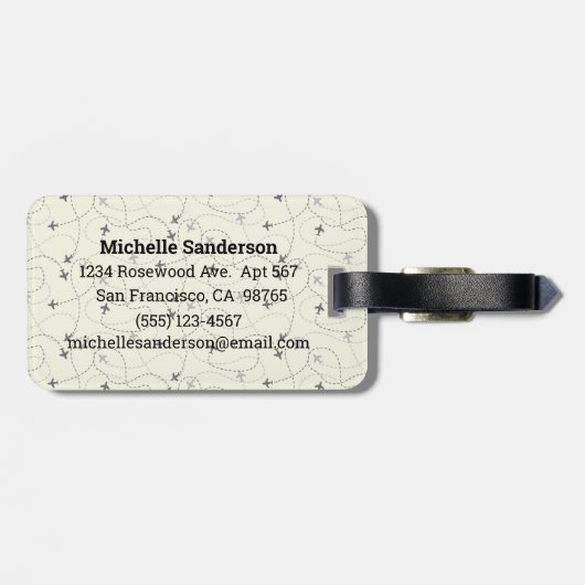 Étiquette À Bagage Quel Merveilleux numéro d'étiquette de bagages d'a (Dos horizontal)