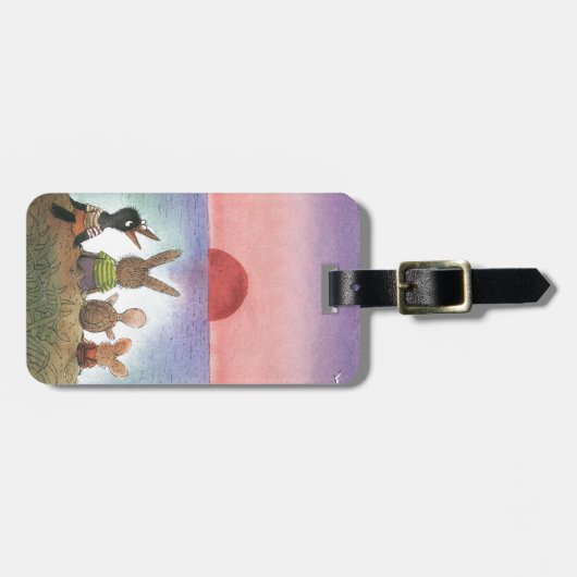 Étiquette À Bagage Quelque chose de rouge (Devant horizontal)