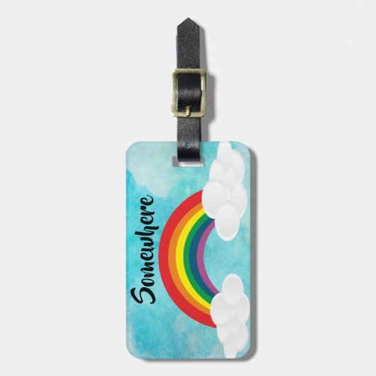 Étiquette À Bagage Quelque part (Devant Vertical)
