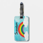 Étiquette À Bagage Quelque part (Dos Vertical)