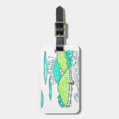 Étiquette À Bagage Quelque part / Parfois (Devant Vertical)