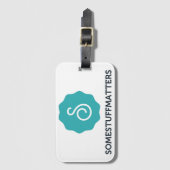 Étiquette À Bagage Quelques sujets de substance : L'étiquette de (Devant Vertical)