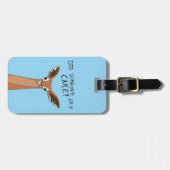 Étiquette À Bagage Quelqu'Un A Dit Du Gâteau ? (Devant horizontal)