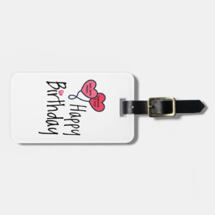 Étiquette À Bagage Quelqu'un que j'aime est né aujourd'hui - Joyeux a