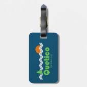 Étiquette À Bagage Quetico Provincial Park Retro (Dos Vertical)