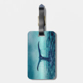 Étiquette À Bagage Queue de baleine au-dessus de coutume d'océan (Dos Vertical)