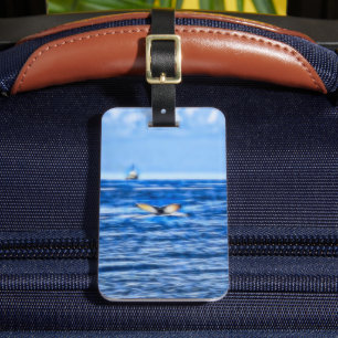 Étiquette À Bagage Queue de baleines Navire nautique Deep Blue Sea