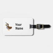 Étiquette À Bagage Queue de dessin mignonne (Devant horizontal)