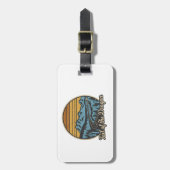 Étiquette À Bagage Queue Du Dragon Retro (Devant Vertical)