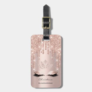 Étiquette À Bagage Quinceañeras Sweet 16e perche de diamant étincelan