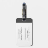 Étiquette À Bagage Quirks & Quartiers CBC (Dos Vertical)