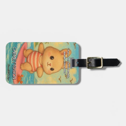 Étiquette À Bagage Rabbit 04 Kids (Devant horizontal)