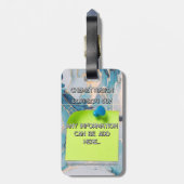 Étiquette À Bagage Rabbit 04 Kids (Dos Vertical)