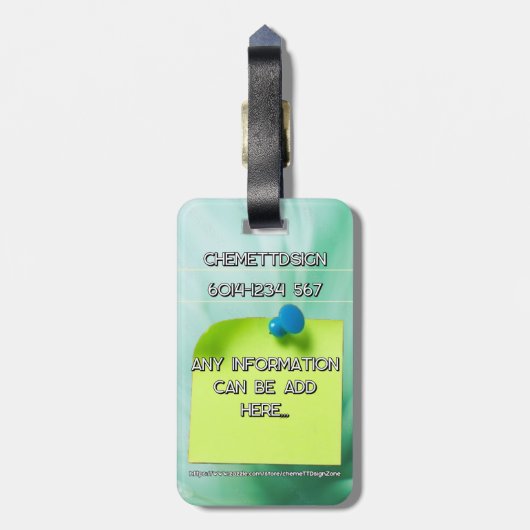 Étiquette À Bagage Rabbit 06 Kids (Dos Vertical)