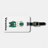 Étiquette À Bagage Rabbit Clarinet Marching Band Personnaliser Green (Devant horizontal)