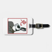 Étiquette À Bagage Rabbit de fête (Devant horizontal)