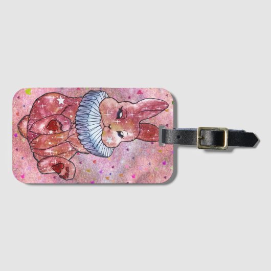 Étiquette À Bagage Rabbit named Ladybug (Devant Horizontal)