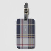 Étiquette À Bagage Rad Plaid (Devant Vertical)