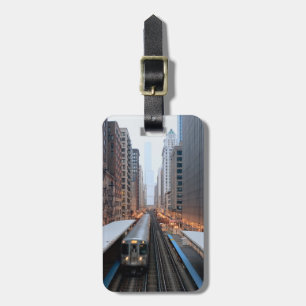Étiquette À Bagage Rail élevé Chicago du centre au-dessus de Wabash