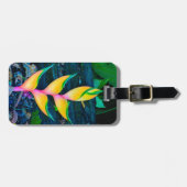 Étiquette À Bagage Rainbow Heliconia, Haena, Kauai, Hawaii (Devant horizontal)