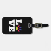 Étiquette À Bagage Rainbow paw (Devant horizontal)