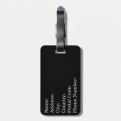 Étiquette À Bagage Rainbow paw (Dos Vertical)