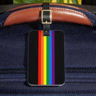 Étiquette À Bagage Rainbow Stripes Gay pride LGBT Cadeaux de soutien