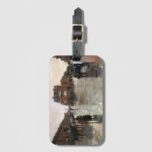 Étiquette À Bagage Rainy Day, Boston par Frederick Childe Hassam (Devant Vertical)