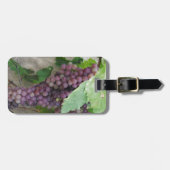Étiquette À Bagage Raisins pourpres sur la vigne (Devant horizontal)