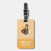 Étiquette À Bagage Rajesh Info Graphic (Devant Vertical)