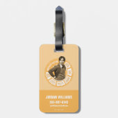 Étiquette À Bagage Rajesh Info Graphic (Dos Vertical)