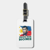 Étiquette À Bagage Ramenez-Le À La Maison Supporter Digong Duterte (Devant Vertical)
